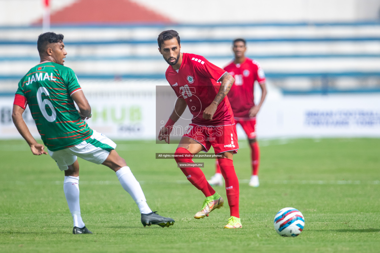 Lebanon vs Bangladesh in SAFF Championship 2023 held in Sree Kanteerava Stadium, Bengaluru, India, on Wednesday, 22nd June 2023. Photos: Nausham Waheed / images.mv