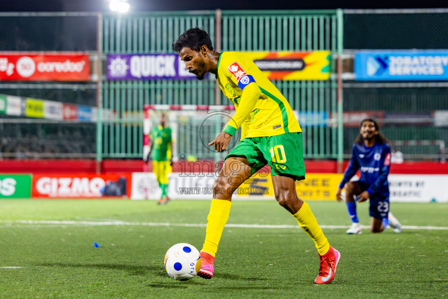 Gdh Vaadhoo vs GA Villingili in zone round Day 30 of Golden Futsal Challenge 2025 was held on Monday , 3rd February 2025, in Hulhumale', Maldives. Photos: Nausham Waheed / images.mv