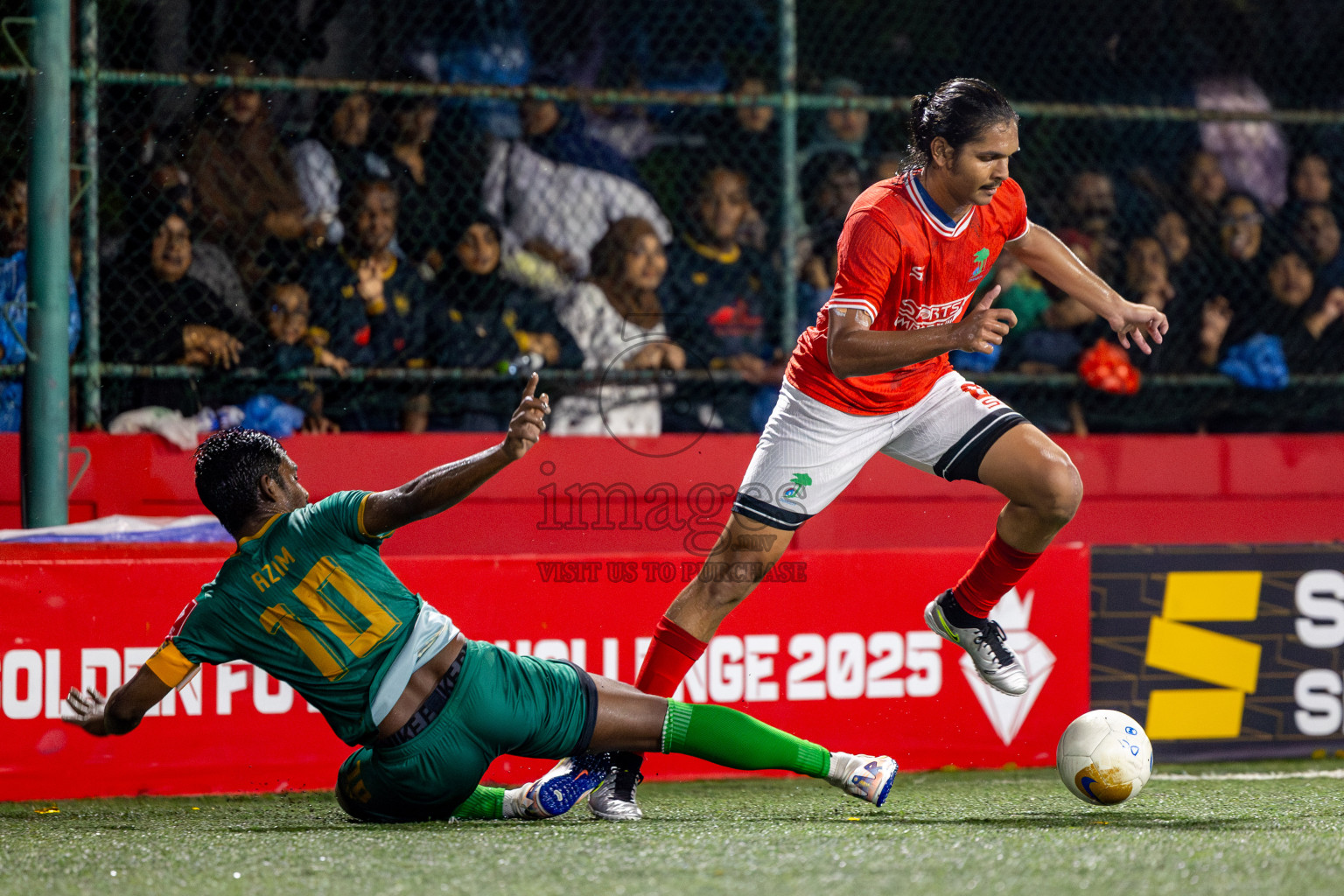 ADh Dhangethi vs ADh Mandhoo on Day 20 of Golden Futsal Challenge 2025 was held on Thursday, 23rd January 2025, in Hulhumale', Maldives. Photos: Nausham Waheed / images.mv