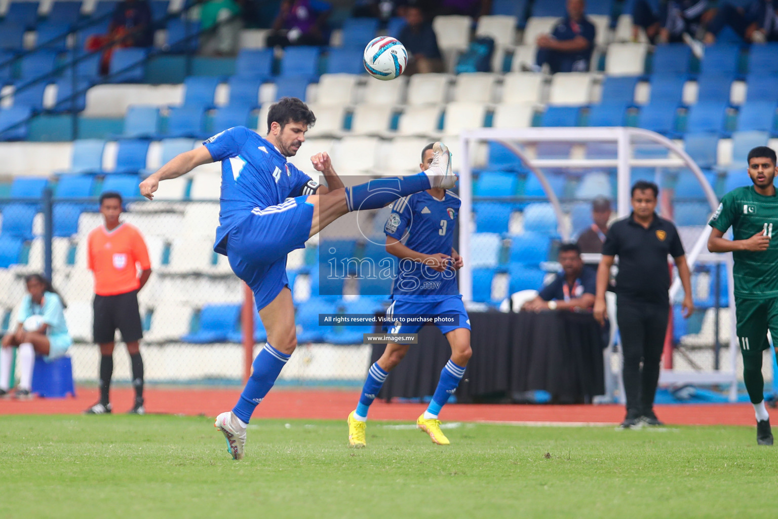 Pakistan vs Kuwait in SAFF Championship 2023 held in Sree Kanteerava Stadium, Bengaluru, India, on Saturday, 24th June 2023. Photos: Nausham Waheed, Hassan Simah / images.mv