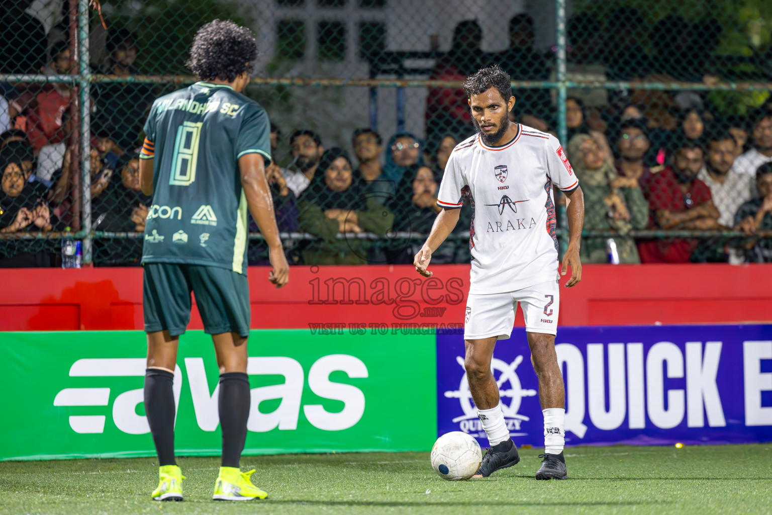 Sh Milandhoo vs R Inguraidhoo in Zone Round on Day 27 of Golden Futsal Challenge 2025 was held on Friday , 31st January 2025, in Hulhumale', Maldives. Photos: Ismail Thoriq / images.mv