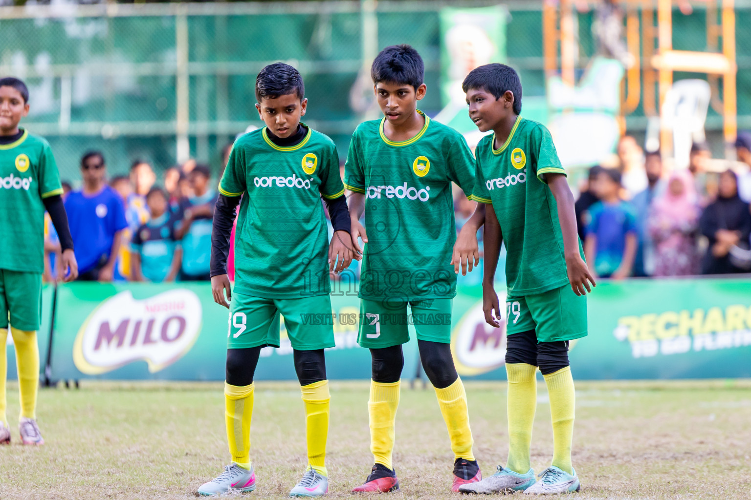 Day 3 of MILO Academy Championship 2025 (U-12) was held at Henveiru Stadium in Male', Maldives on Saturday, 3rd May 2025. Photos: Nausham Waheed / images.mv