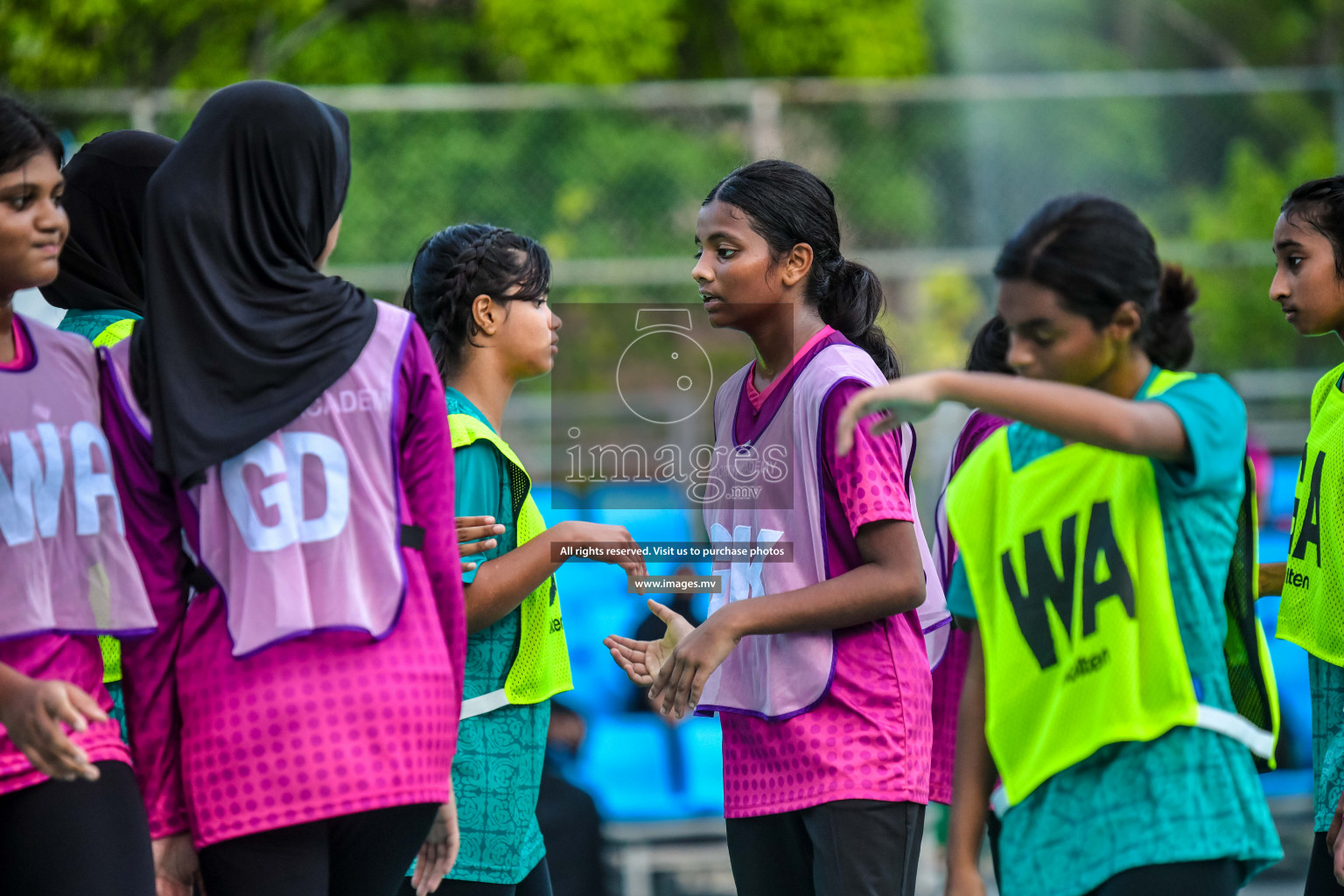 Day 9 of Junior Netball Championship 2022 held in Male', Maldives. Photos by Nausham Waheed