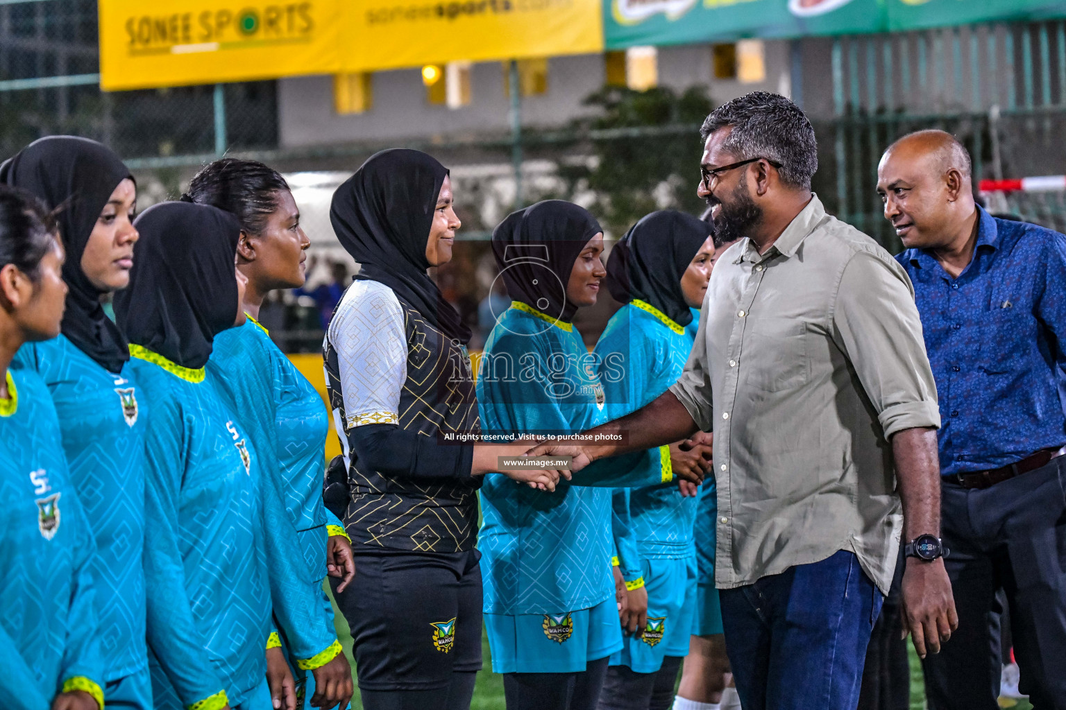 Opening of Eighteen Thirty Women's Futsal Fiesta 2022 was held in Hulhumale', Maldives on Saturday, 8th October 2022. Photos: Nausham Waheed / images.mv