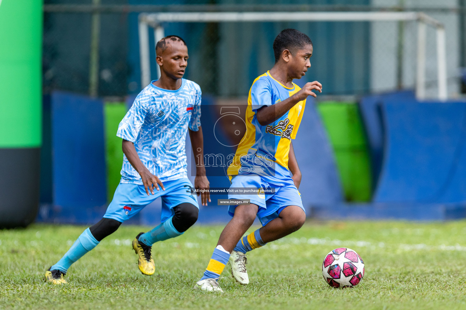 Day 2 of MILO Academy Championship 2023 (u14) was held in Henveyru Stadium Male', Maldives on 4th November 2023. Photos: Nausham Waheed / images.mv