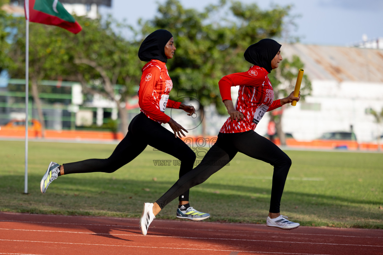 Day 3 of 33rd National Athletics Championship was held in Ekuveni Track at Male', Maldives on Saturday, 7th September 2024. Photos: Hassan Simah / images.mv