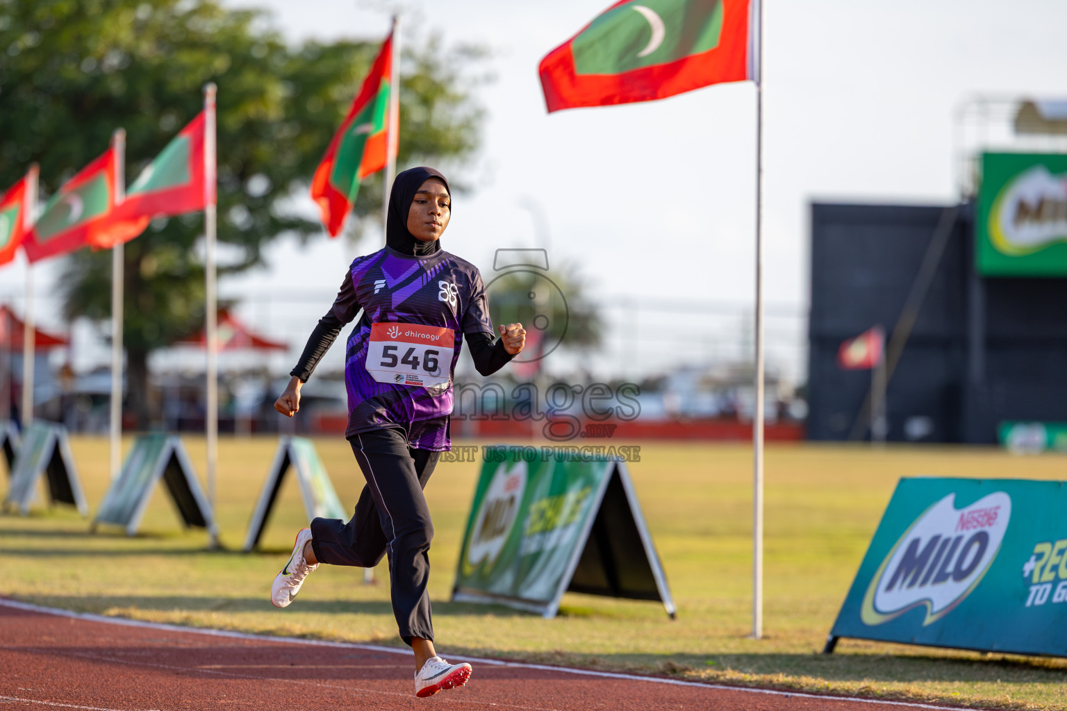 Day 1 of Inter-school Athletics Championship 2025 held in Ekuveni Synthetic Track, Male', Maldives on Monday, 06th October 2025. Photos by: Ismail Thoriq / Images.mv
