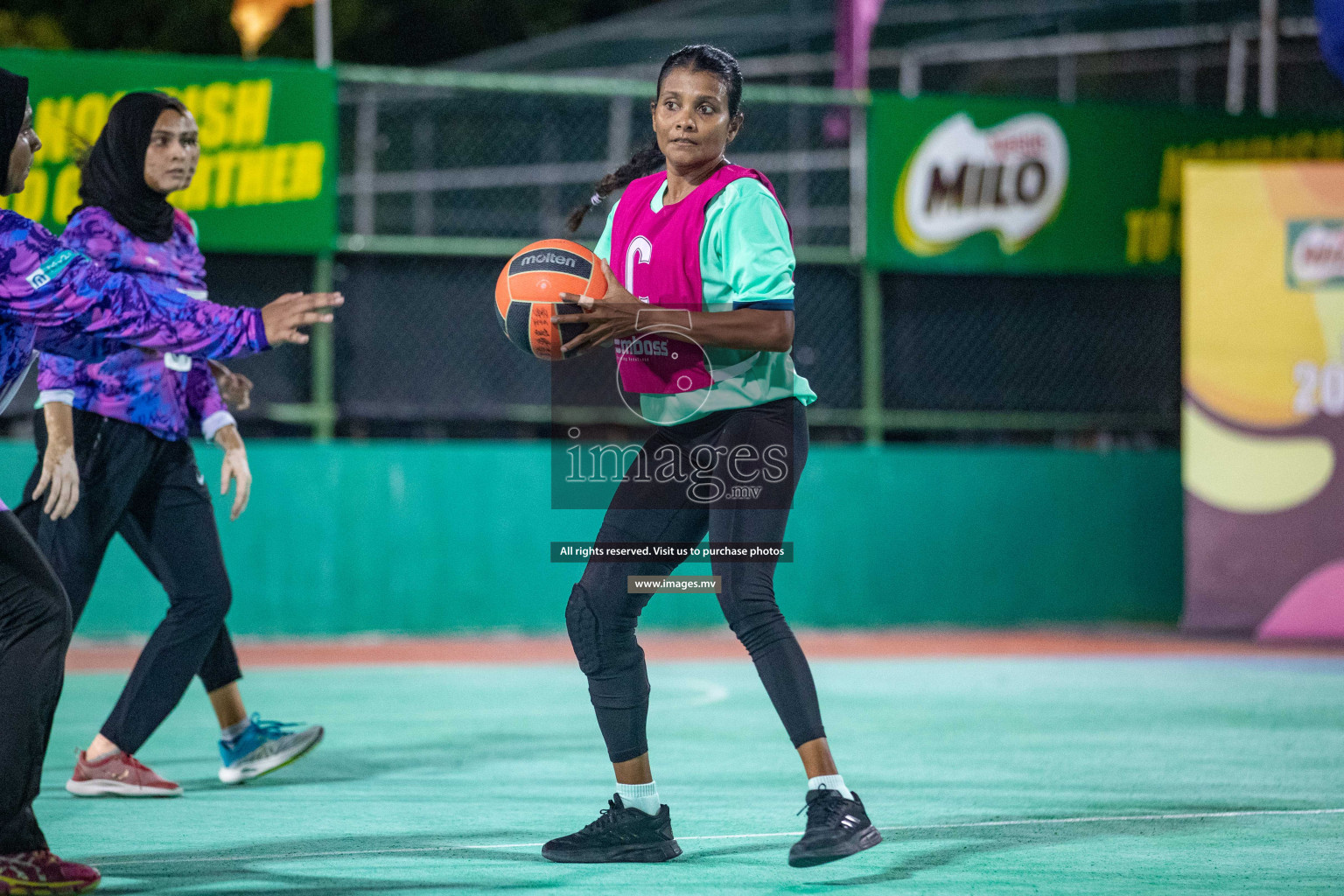 Day 2 of 20th Milo National Netball Tournament 2023, held in Synthetic Netball Court, Male', Maldives on 30th May 2023 Photos: Nausham Waheed/ Images.mv