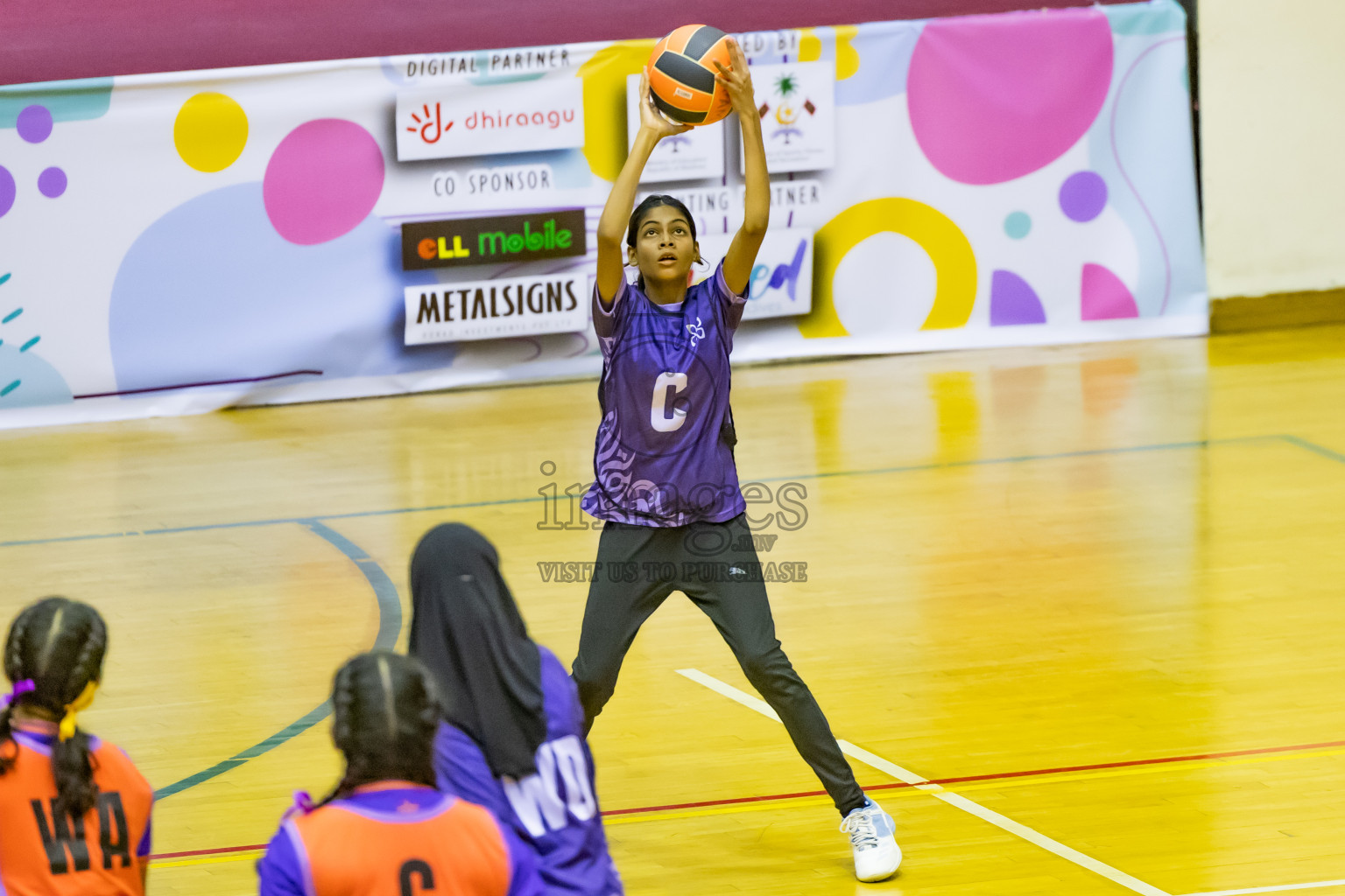 Day 12 of 25th Inter-School Netball Tournament was held in Social Center at Male', Maldives on Thursday, 22nd August 2024.