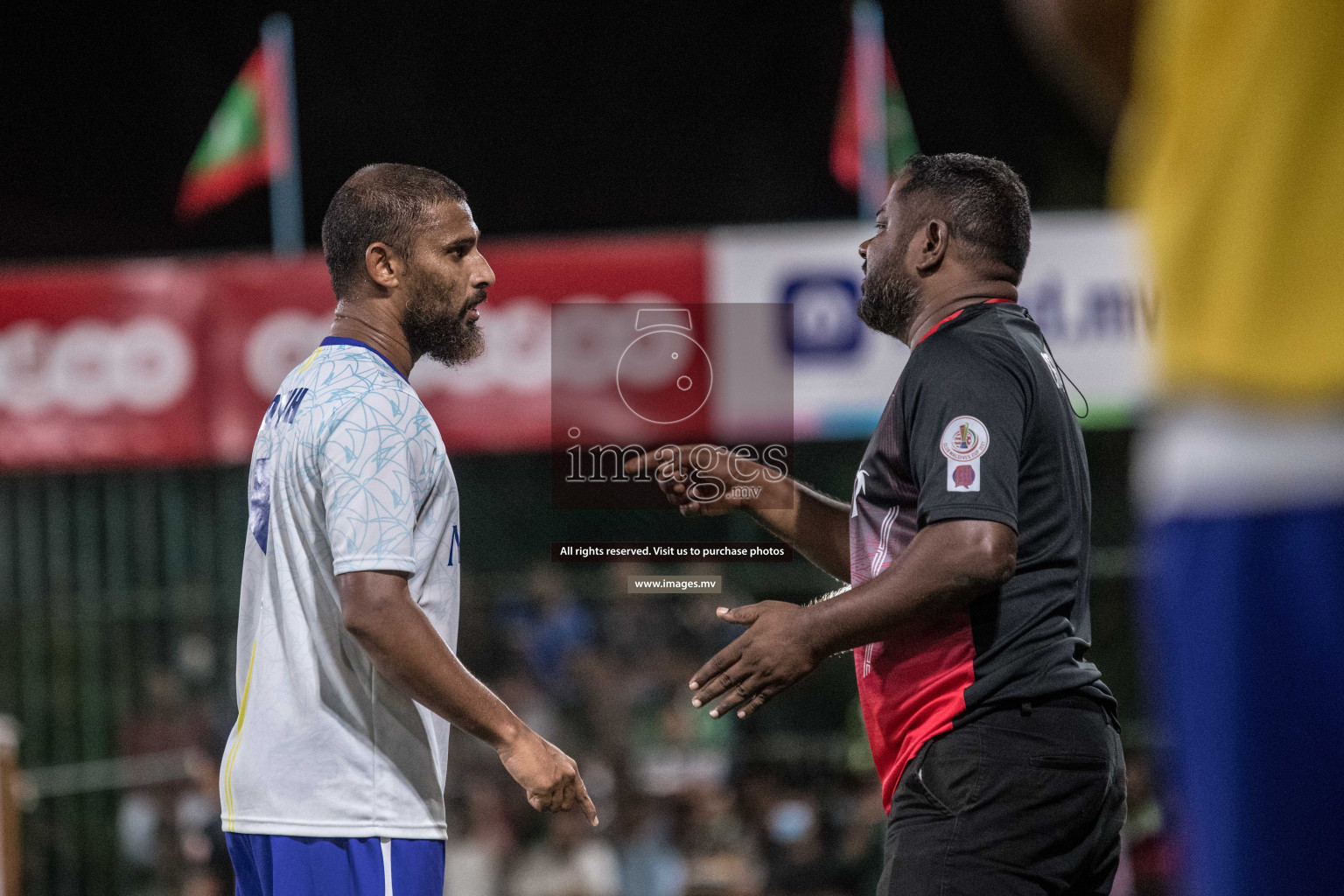 Prison Club vs MACL in the Quarter Finals of Club Maldives 2021 held at Hulhumale;, on 12th December 2021 Photos: Nausham / images.mv