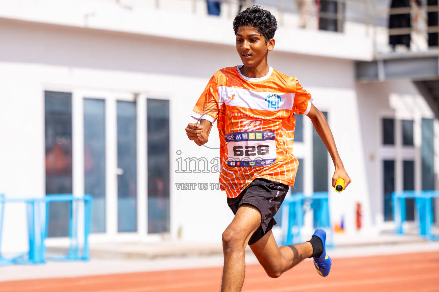 Day 6 of MWSC Interschool Athletics Championships 2024 held in Hulhumale Running Track, Hulhumale, Maldives on Thursday, 14th November 2024. Photos by: Ismail Thoriq / Images.mv