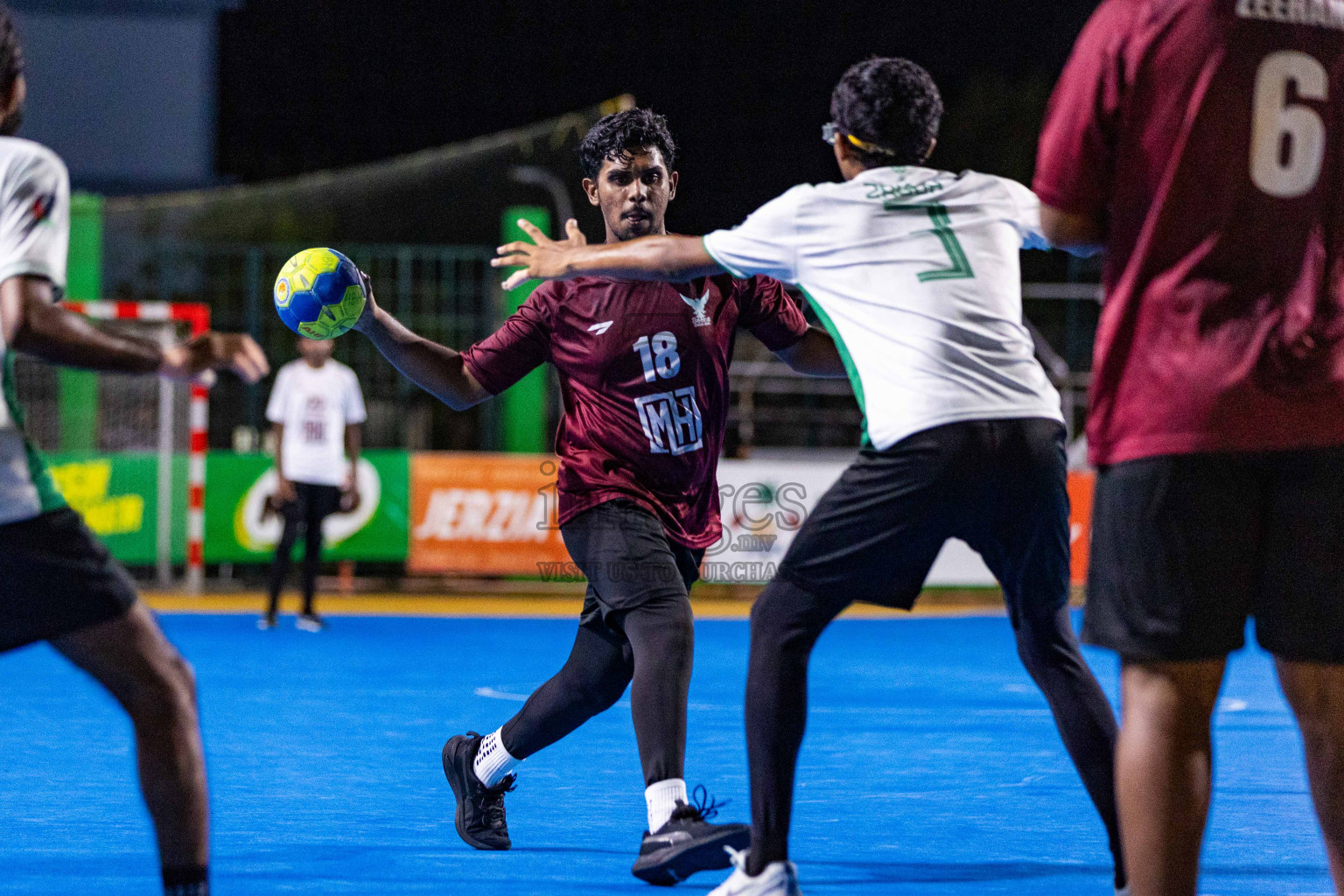 Day 17 of 10th National Handball Tournament 2023, held in Handball ground, Male', Maldives on Friday, 15th December 2023 Photos: Nausham Waheed/ Images.mv