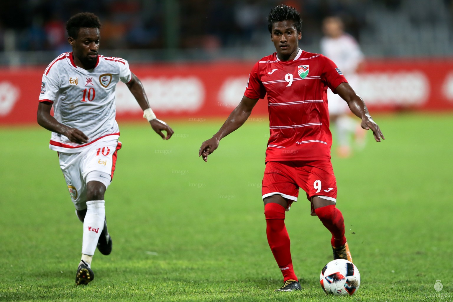 Asian Cup Qualifier between Maldives and Oman in National Stadium, on 10 October 2017 Male' Maldives. ( Images.mv Photo: Abdulla Abeedh )