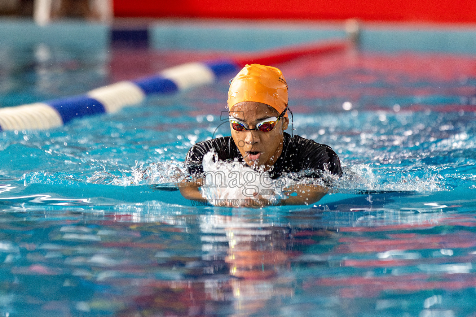 Day 3 of National Swimming Competition 2024 held in Hulhumale', Maldives on Sunday, 15th December 2024. Photos: Hassan Simah / images.mv