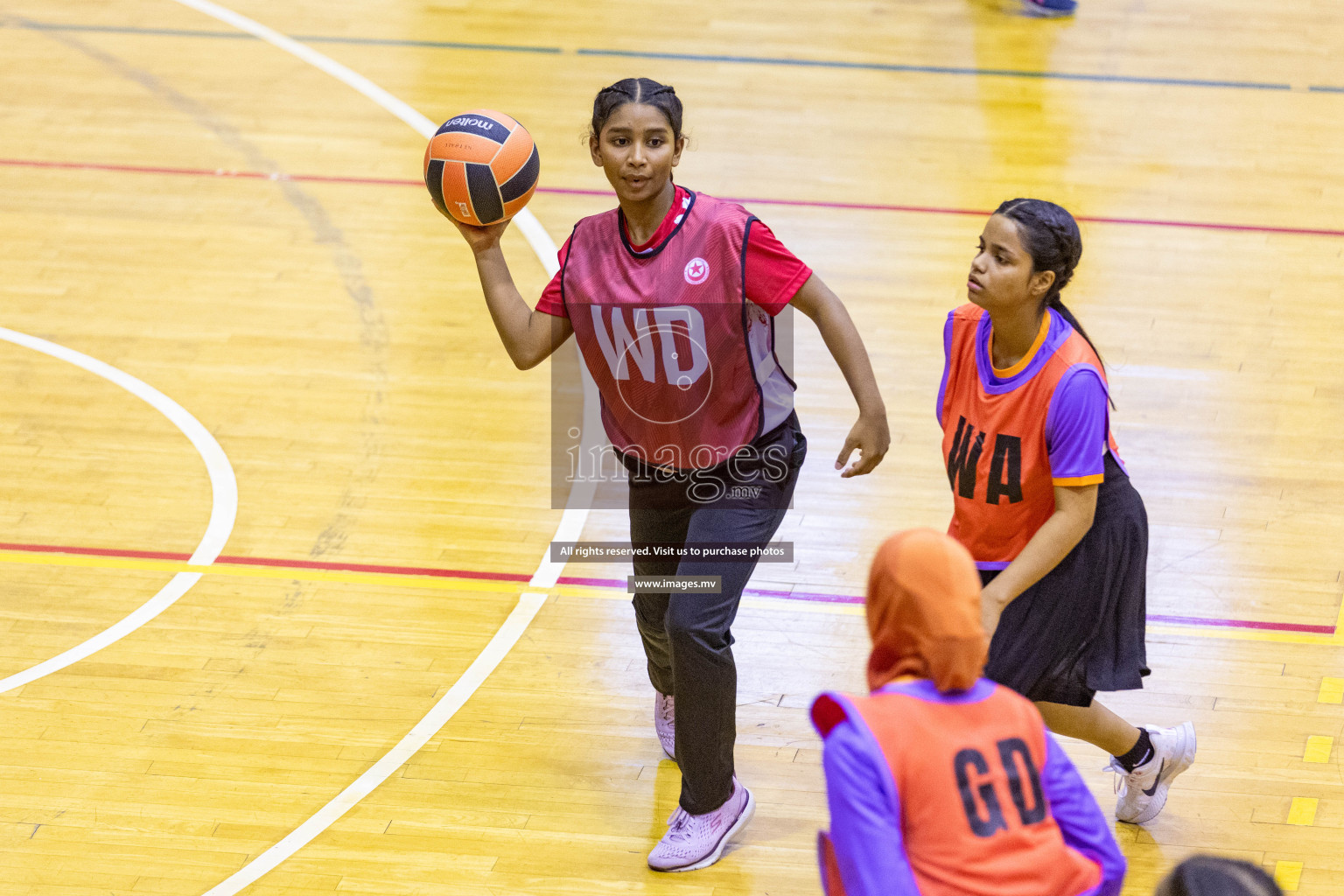 Day7 of 24th Interschool Netball Tournament 2023 was held in Social Center, Male', Maldives on 2nd November 2023. Photos: Nausham Waheed / images.mv