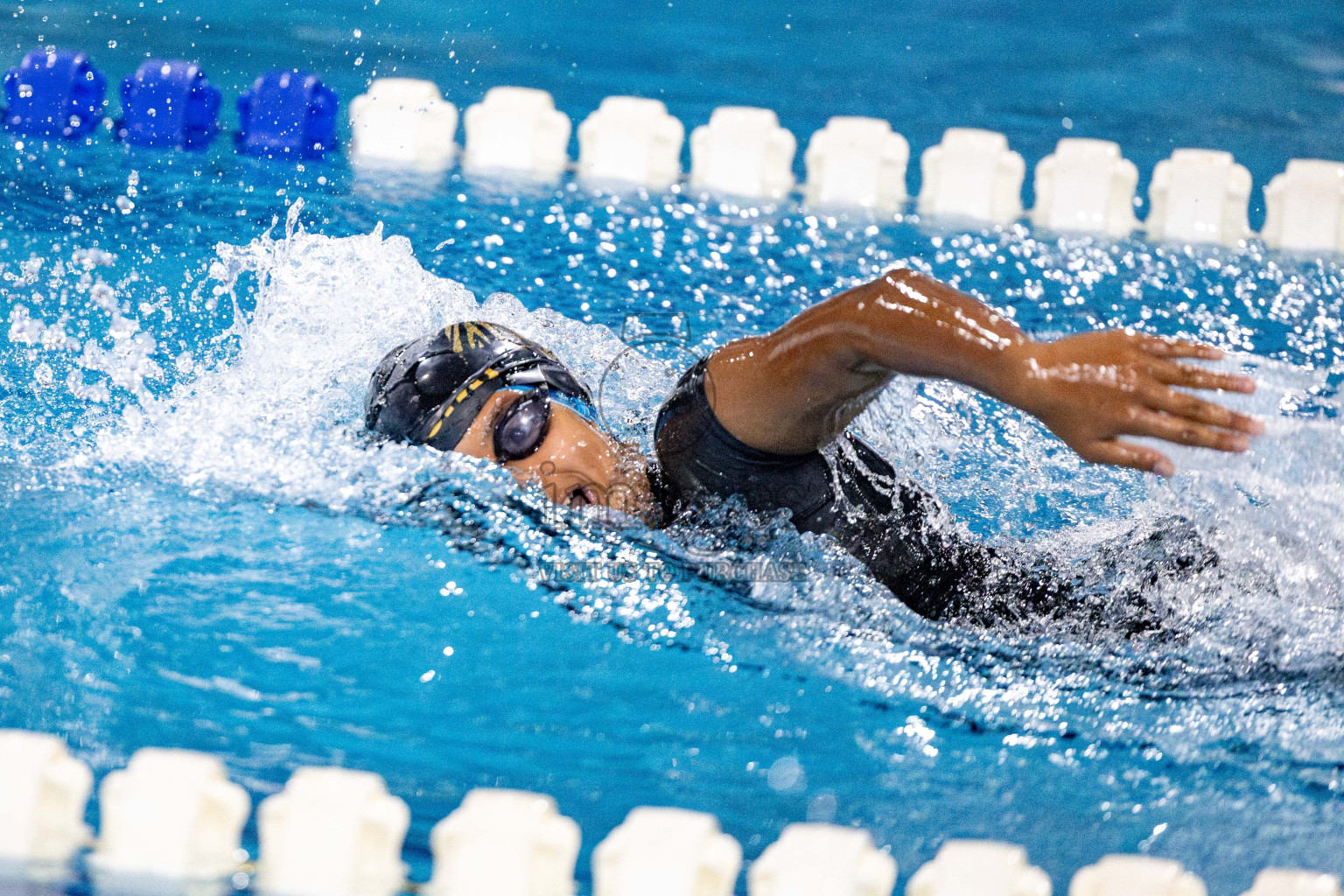 Day 5 of National Swimming Competition 2024 held in Hulhumale', Maldives on Tuesday, 17th December 2024. Photos: Hassan Simah / images.mv