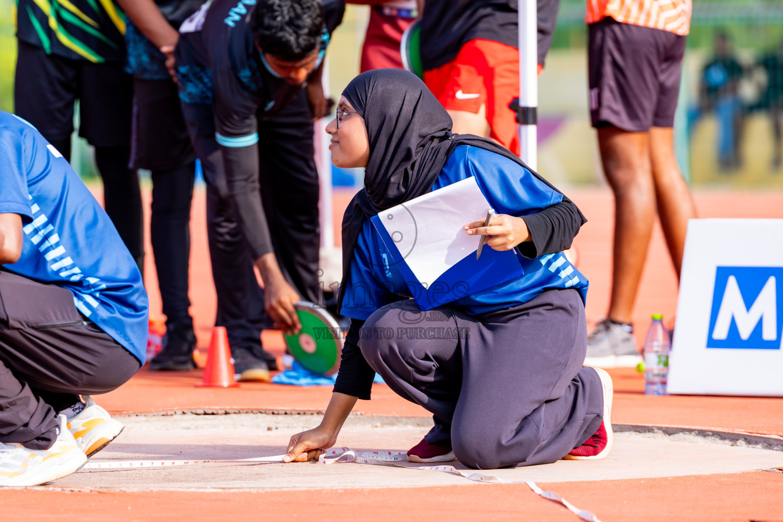 Day 5 of MWSC Interschool Athletics Championships 2024 held in Hulhumale Running Track, Hulhumale, Maldives on Wednesday, 13th November 2024. Photos by: Nausham Waheed / Images.mv