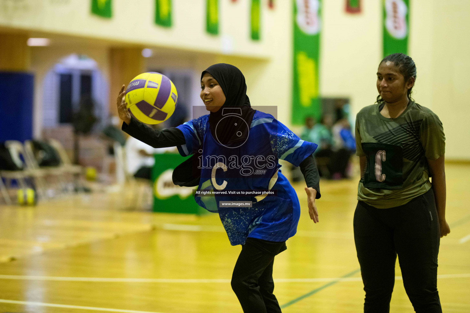 Milo National Netball Tournament 25 November 2021 at Social Center Indoor Court, Male, Maldives. Photos: Maanish/ Images Mv