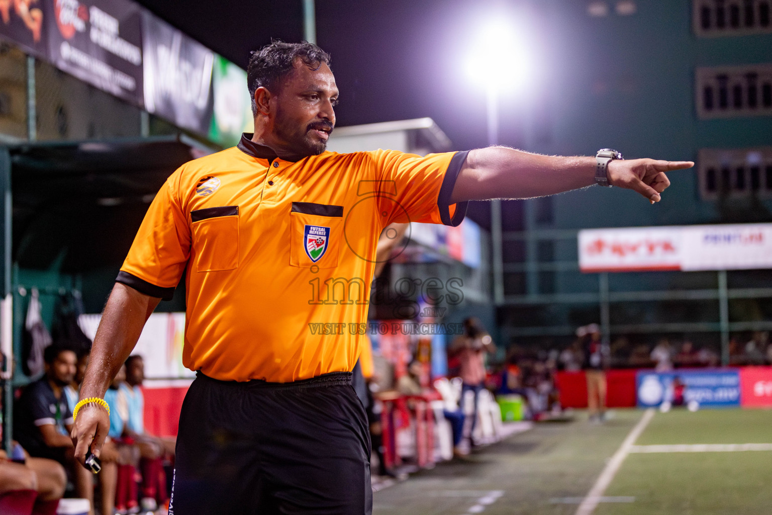 CLUB 220 vs HPSN in the Quarter Finals of Club Maldives Classic 2024 held in Rehendi Futsal Ground, Hulhumale', Maldives on Tuesday, 17th September 2024. 
Photos: Hassan Simah / images.mv