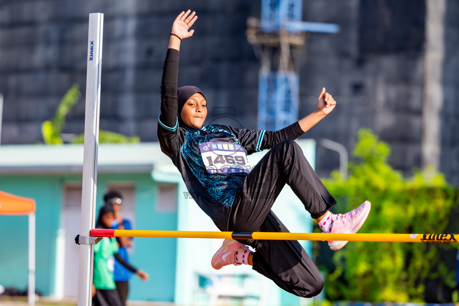 Day 4 of MWSC Interschool Athletics Championships 2024 held in Hulhumale Running Track, Hulhumale, Maldives on Tuesday, 12th November 2024. Photos by: Nausham Waheed / Images.mv