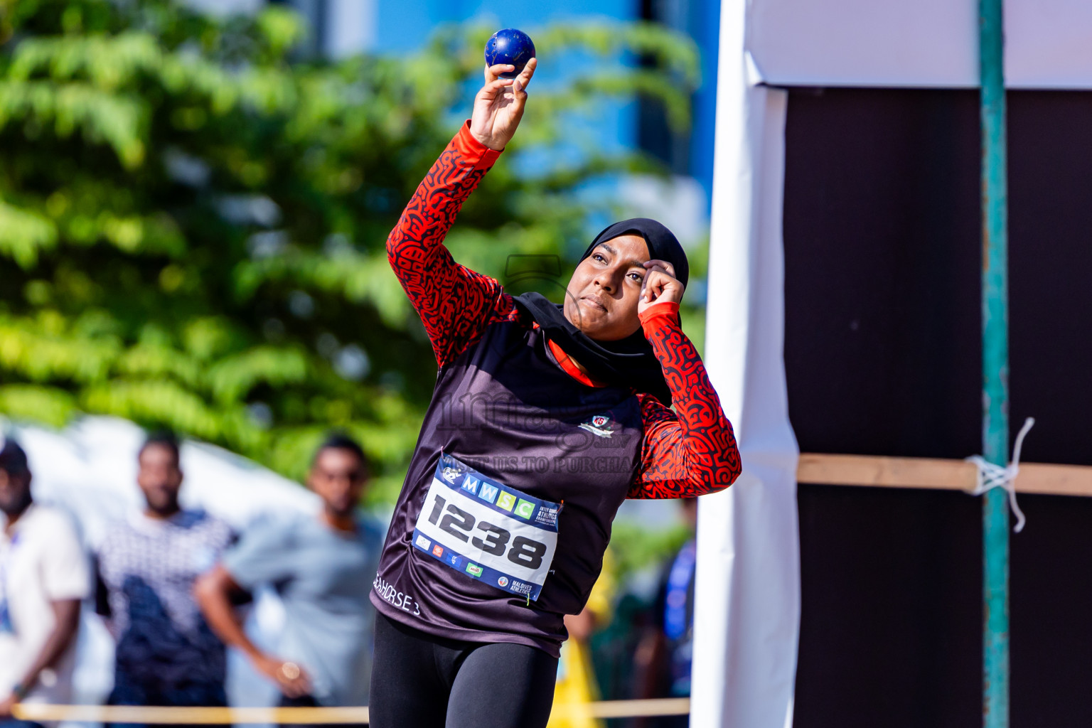 Day 3 of MWSC Interschool Athletics Championships 2024 held in Hulhumale Running Track, Hulhumale, Maldives on Monday, 11th November 2024. Photos by:  Nausham Waheed / Images.mv