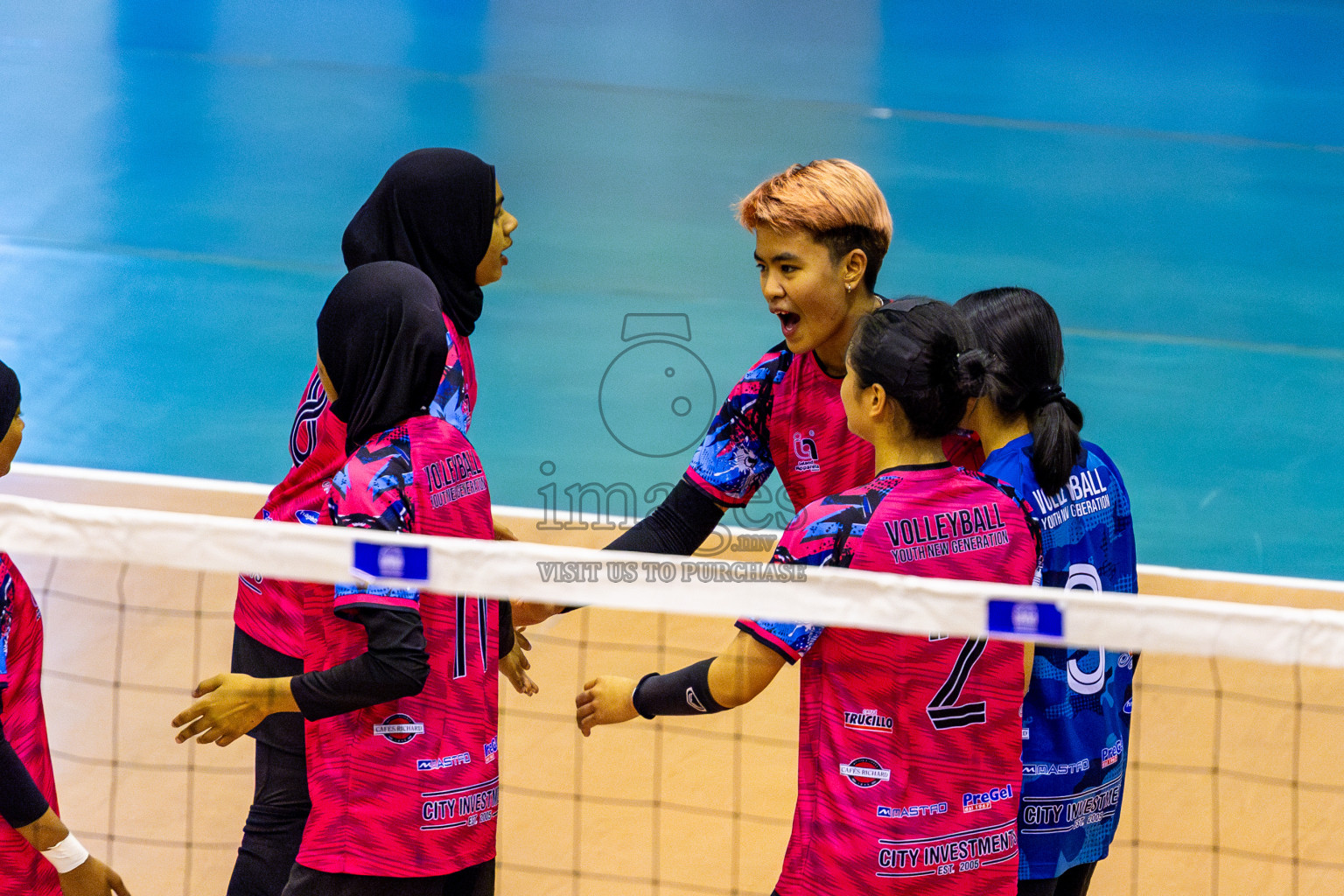 Good Games Sports Academy vs Volleyball Youth New Generation in Day 5 of Women's Division of VAM Cup 2025 held in Male', Maldives on Sunday, 13th April 2025 at Social Center Indoor Hall Photos By: Nausham Waheed / images.mv
