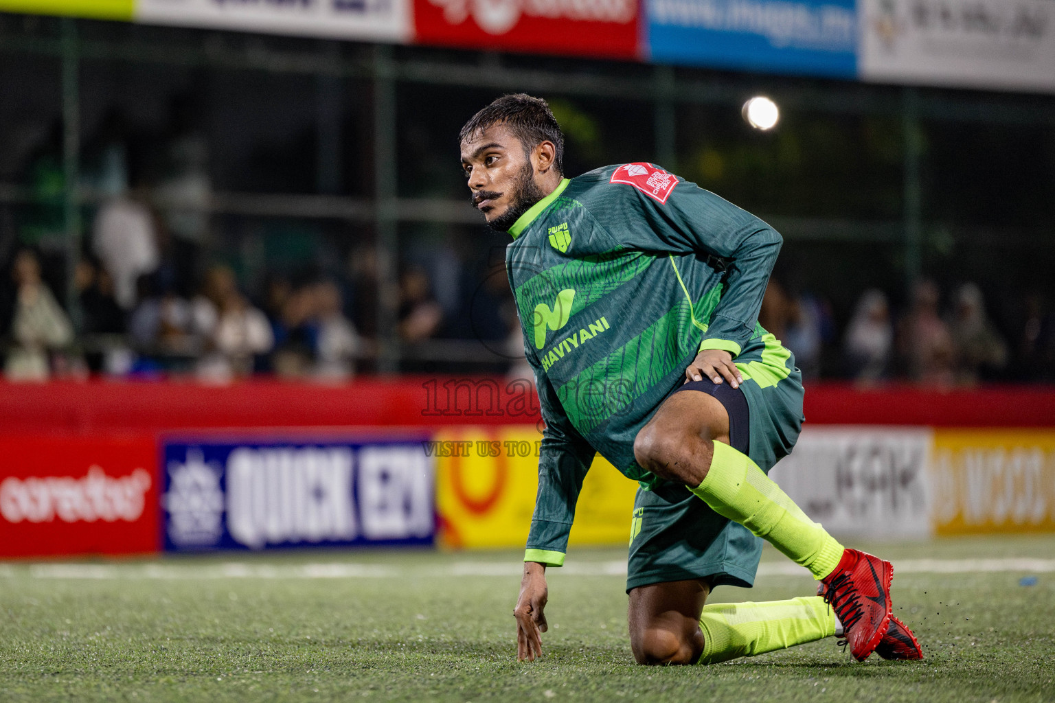 Th. Kinbidhoo VS Th. Dhiyamigili in Day 18 of Golden Futsal Challenge 2025 was held on Wednesday, 22nd January 2025, in Hulhumale', Maldives. Photos: Nausham Waheed / images.mv