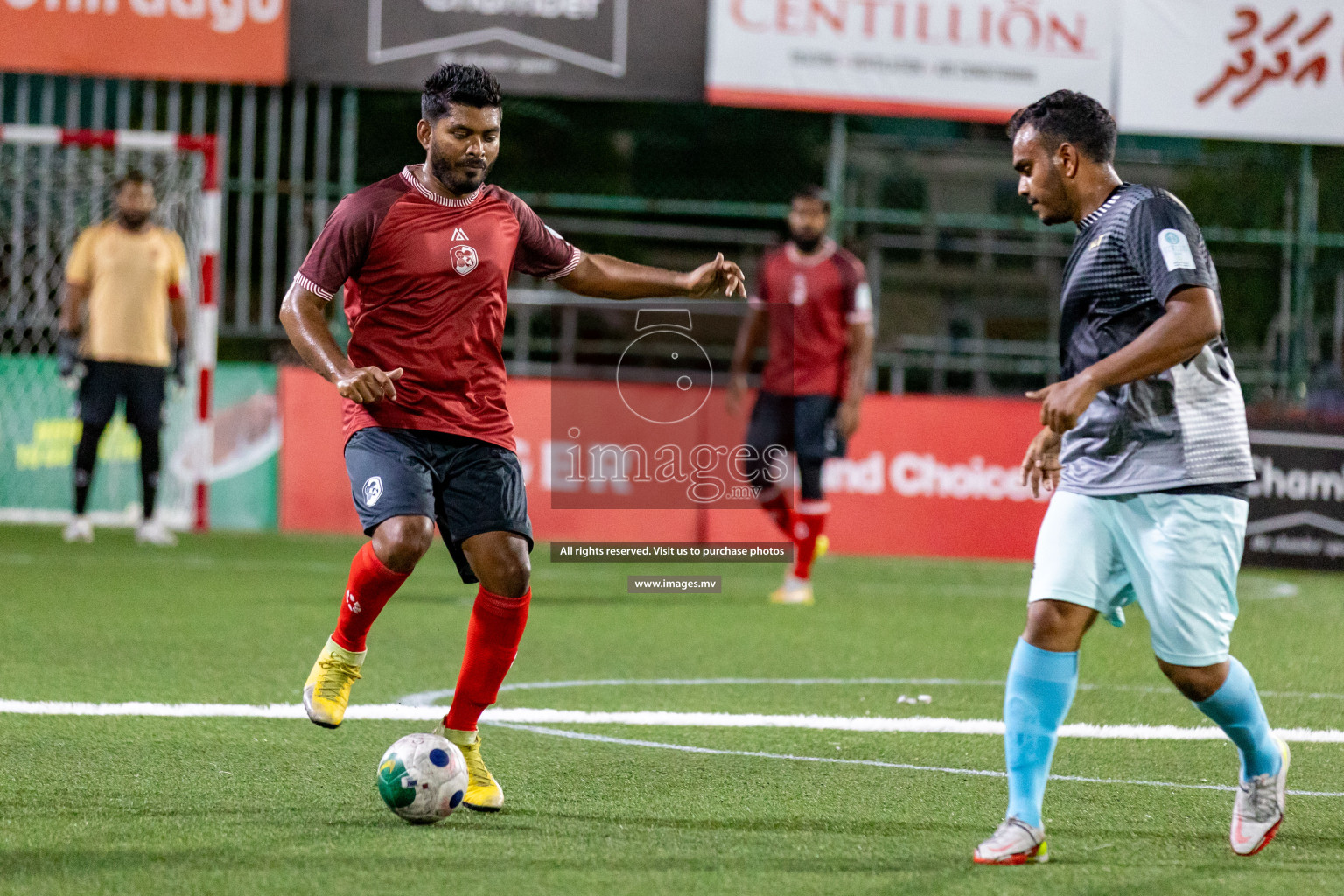 Club 220 vs METEOROLOGY in Club Maldives Cup Classic 2023 held in Hulhumale, Maldives, on Wednesday, 19th July 2023 Photos: Hassan Simah  / images.mv