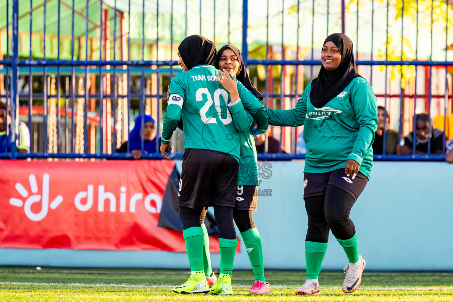 Goidhoo vs Hithaadhoo in Day 4 of Better in Baa Futsal Fiesta 2025 Woman's division held in B. Eydhafushi, Maldives on Saturday, 8th November 2025. Photos: Nausham Waheed / images.mv