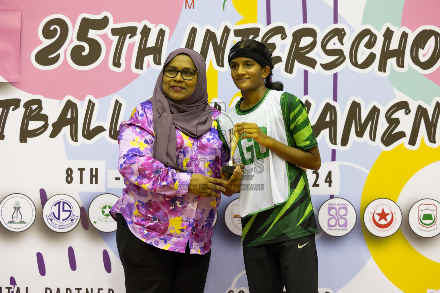 Day 14 of 25th Inter-School Netball Tournament was held in Social Center at Male', Maldives on Sunday, 25th August 2024. Photos: Hasni / images.mv