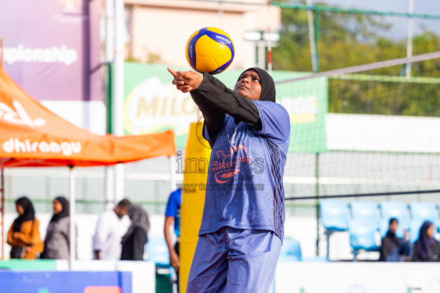 Villingili Z Jamiyya vs Club Volleyball in the Finals of Milo National Junior Volleyball Championship 2025 Woman's Division was held on Sunday, 30th November 2025 at Ekuveni Turf Court Male', Maldives. Photos: Nausham Waheed / images.mv