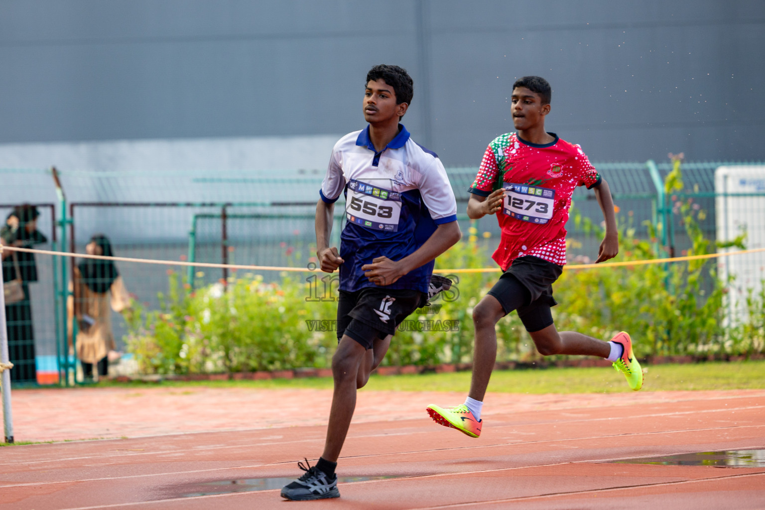 Day 2 of MWSC Interschool Athletics Championships 2024 held in Hulhumale Running Track, Hulhumale, Maldives on Sunday, 10th November 2024. 
Photos by:  Hassan Simah / Images.mv