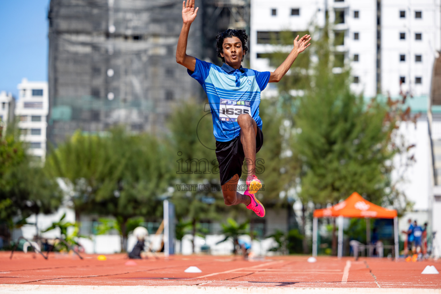 Day 2 of MWSC Interschool Athletics Championships 2024 held in Hulhumale Running Track, Hulhumale, Maldives on Sunday, 10th November 2024. 
Photos by:  Hassan Simah / Images.mv