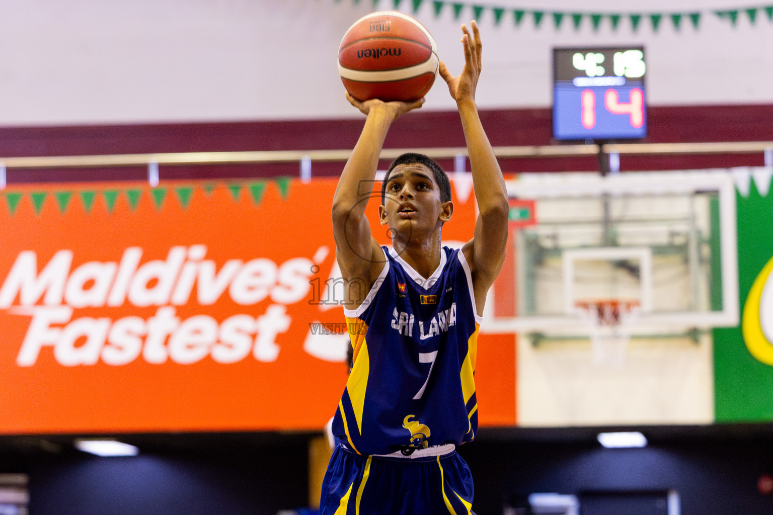 Sri Lanka vs Bangladesh in Day 2 of Under 16 Asian Cup SABA Qualifiers 2025 was held in Social Center, Male', Maldives on Friday, 13th June 2025. Photos: Nausham Waheed / images.mv