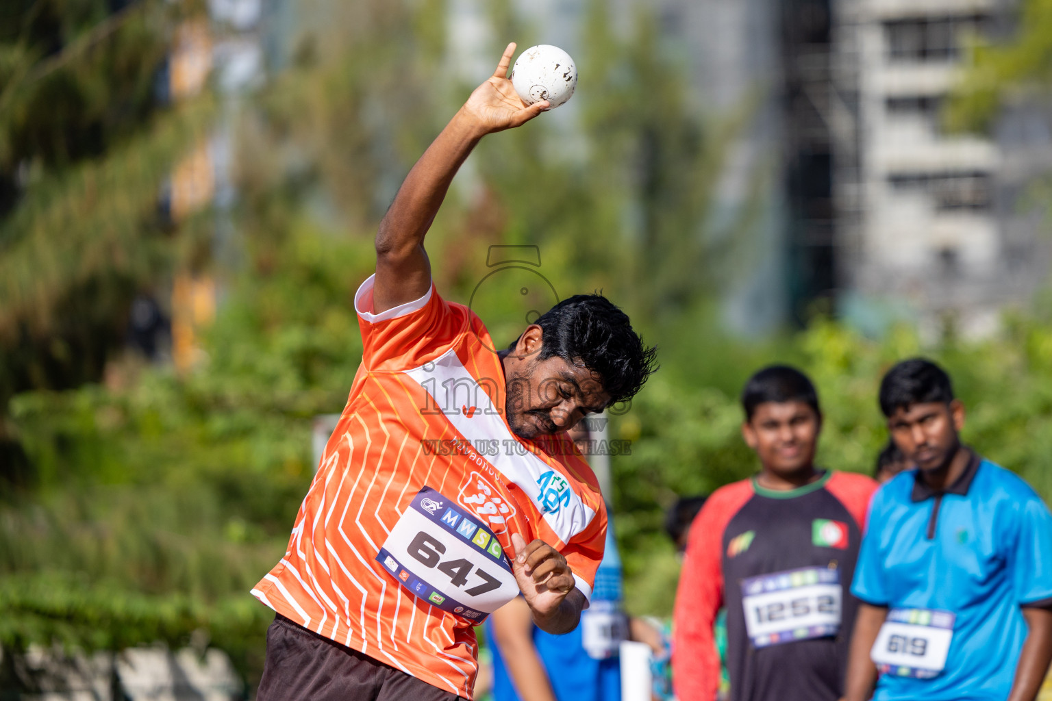 Day 1 of MWSC Interschool Athletics Championships 2024 held in Hulhumale Running Track, Hulhumale, Maldives on Saturday, 9th November 2024. 
Photos by: Ismail Thoriq, Hassan Simah / Images.mv