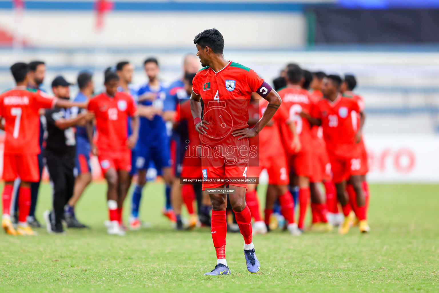 Kuwait vs Bangladesh in the Semi-final of SAFF Championship 2023 held in Sree Kanteerava Stadium, Bengaluru, India, on Saturday, 1st July 2023. Photos: Nausham Waheed, Hassan Simah / images.mv