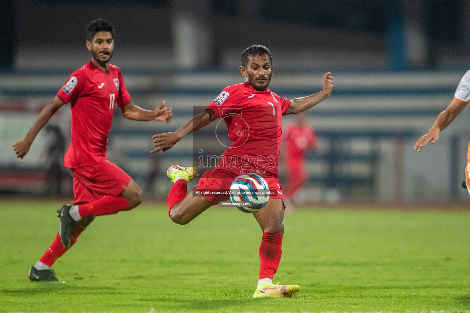 Maldives vs Bhutan in SAFF Championship 2023 held in Sree Kanteerava Stadium, Bengaluru, India, on Wednesday, 22nd June 2023. Photos: Nausham Waheed / images.mv