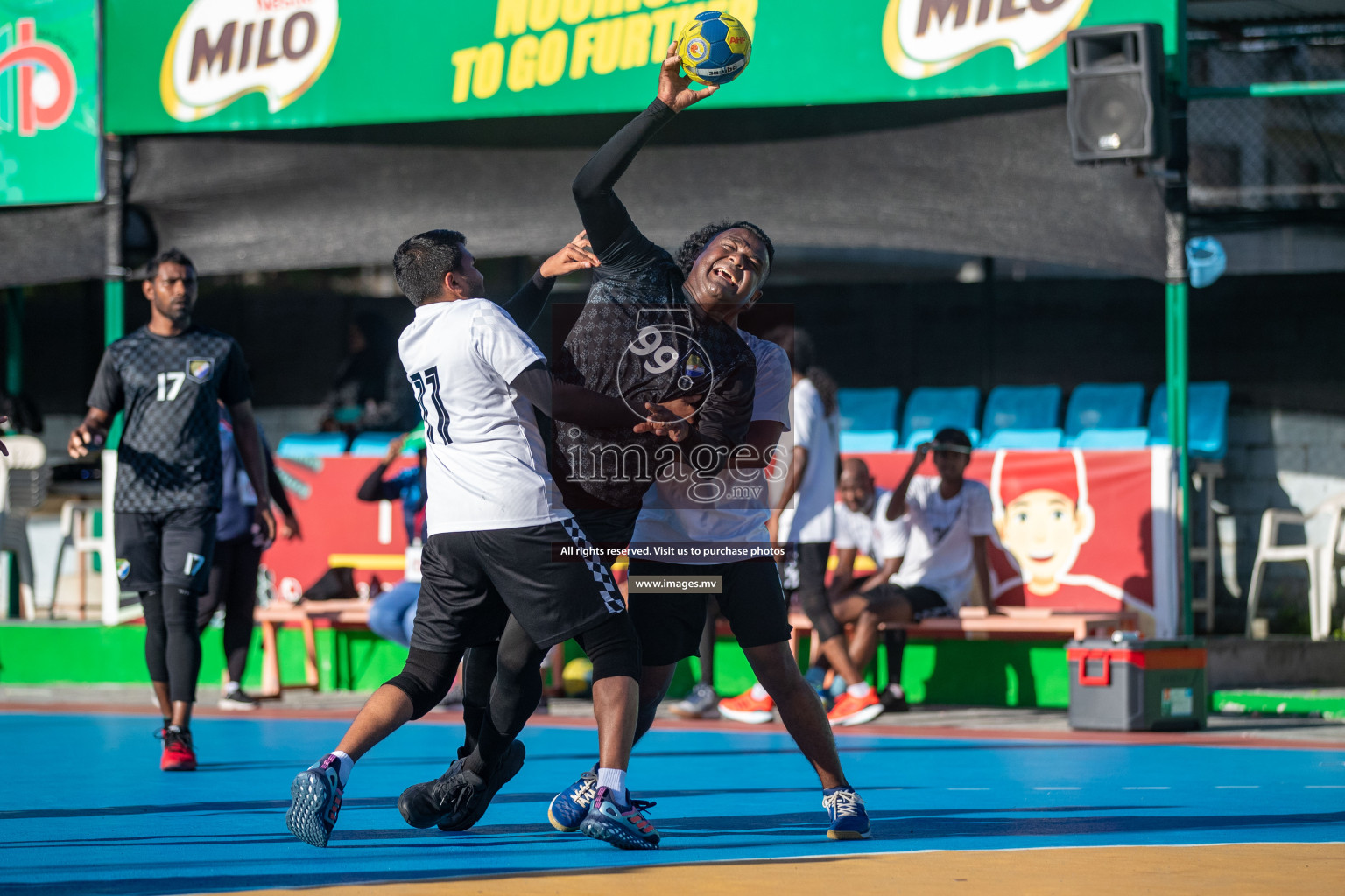 Day 9 of 6th MILO Handball Maldives Championship 2023, held in Handball ground, Male', Maldives on 28th May 2023 Photos: Nausham Waheed/ Images.mv