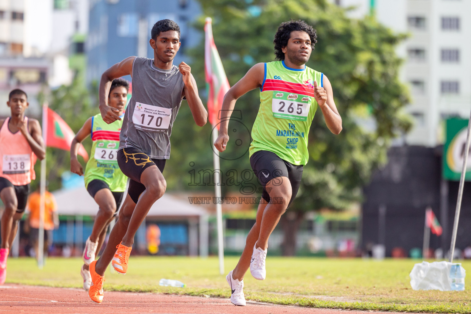 Day 2 of 33rd National Athletics Championship was held in Ekuveni Track at Male', Maldives on Friday, 6th September 2024. Photos: Shuu Abdul Sattar / images.mv