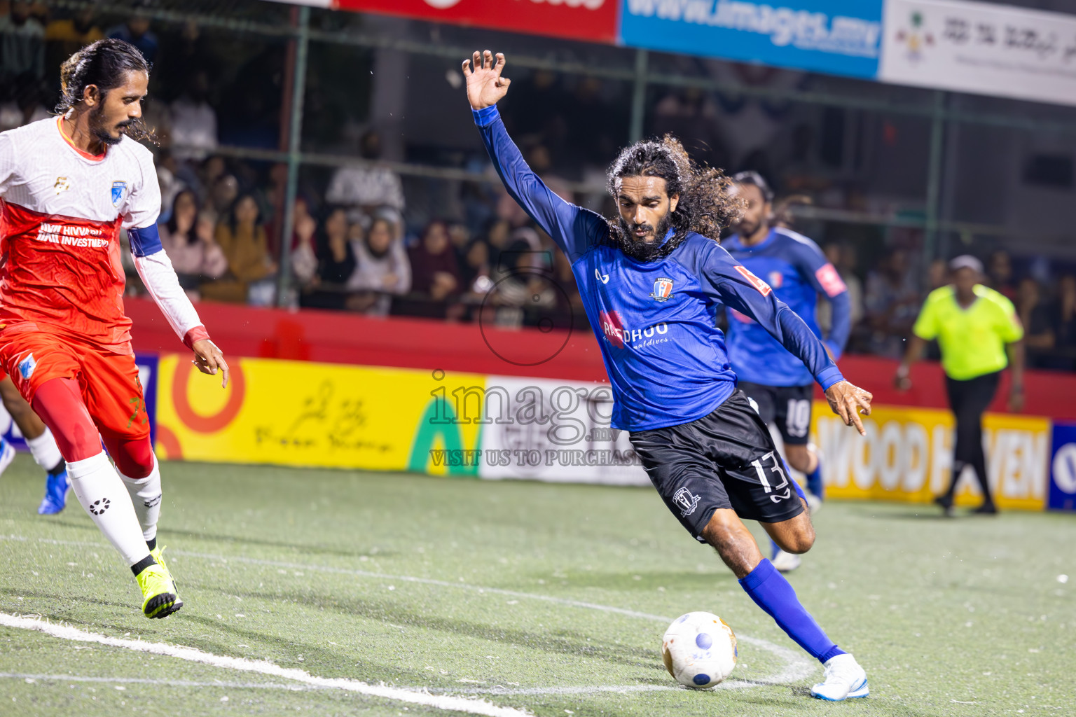 AA Mathiveri vs AA Rasdhoo in Day 15 of Golden Futsal Challenge 2025 was held on Sunday, 19th January 2025, in Hulhumale', Maldives. Photos: Ismail Thoriq / images.mv
