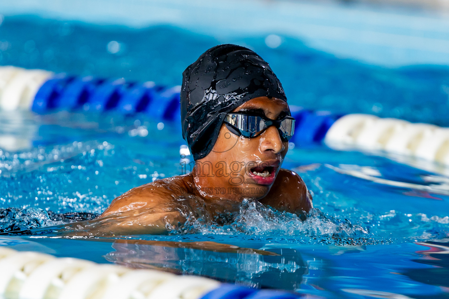 Day 2 of National Swimming Competition 2024 held in Hulhumale', Maldives on Saturday, 14th December 2024. Photos: Nausham Waheed / images.mv