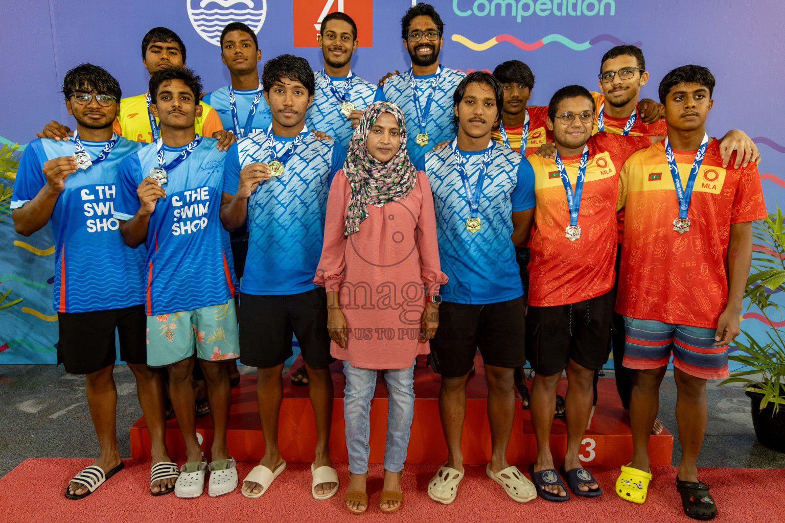 Day 6 of National Swimming Competition 2024 held in Hulhumale', Maldives on Wednesday, 18th December 2024. 
Photos: Hassan Simah / images.mv