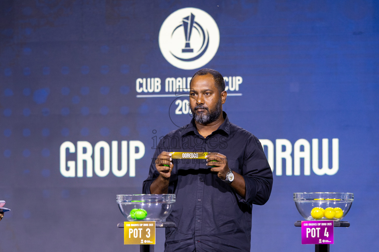 Draw for Club Maldives Cup 2025 was held on Friday, 12th September 2025 at PSM Studio. 
Photos: Ismail Thoriq/images.mv