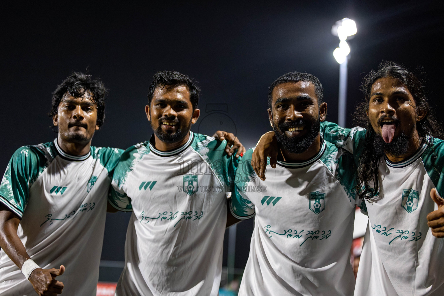 HDh Nolhivaran vs HDh Kumundhoo in Day 13 of Golden Futsal Challenge 2025 was held on Friday, 17th January 2025, in Hulhumale', Maldives 
Photos: Hassan Simah / images.mv