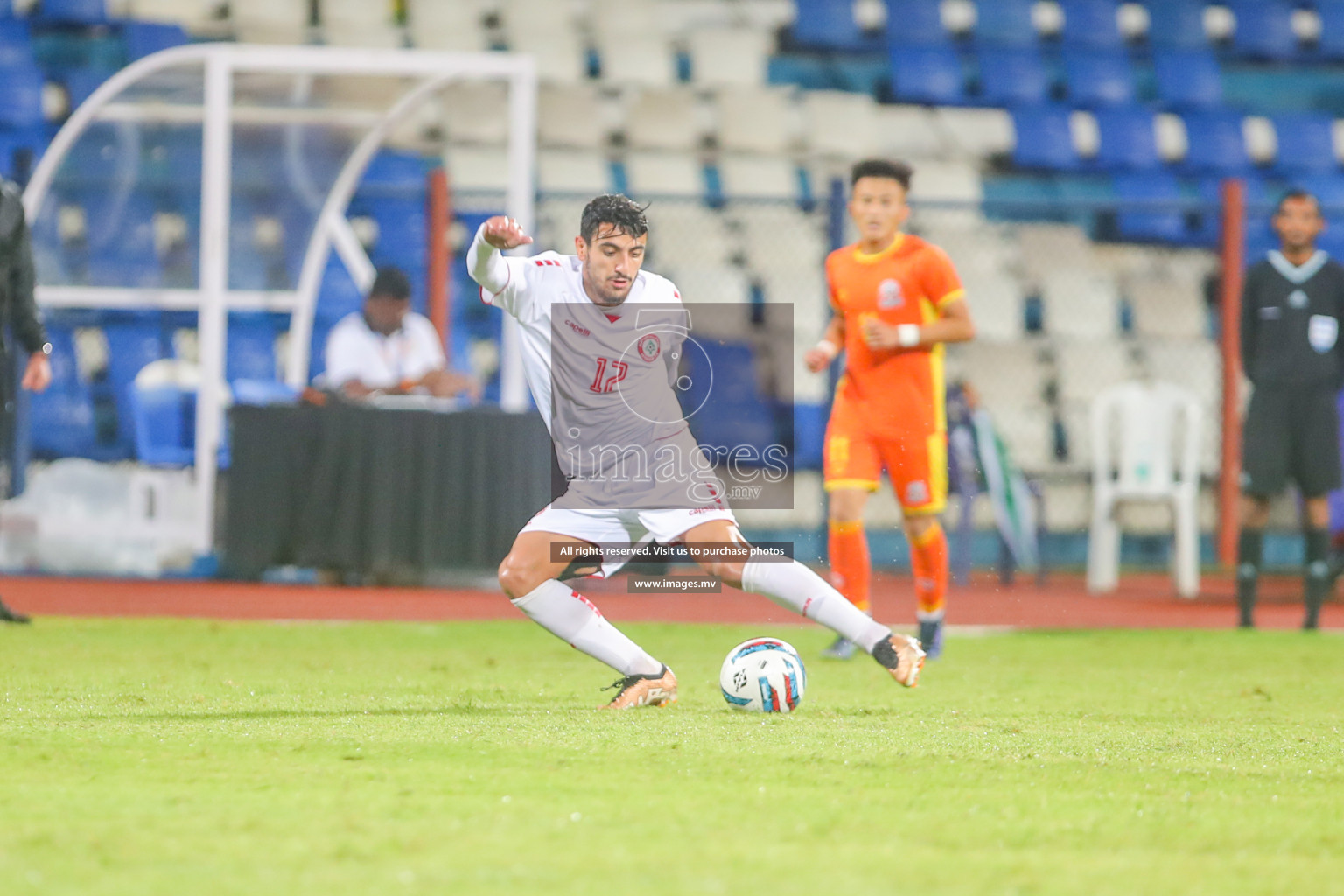 Bhutan vs Lebanon in SAFF Championship 2023 held in Sree Kanteerava Stadium, Bengaluru, India, on Sunday, 25th June 2023. Photos: Nausham Waheed, Hassan Simah / images.mv