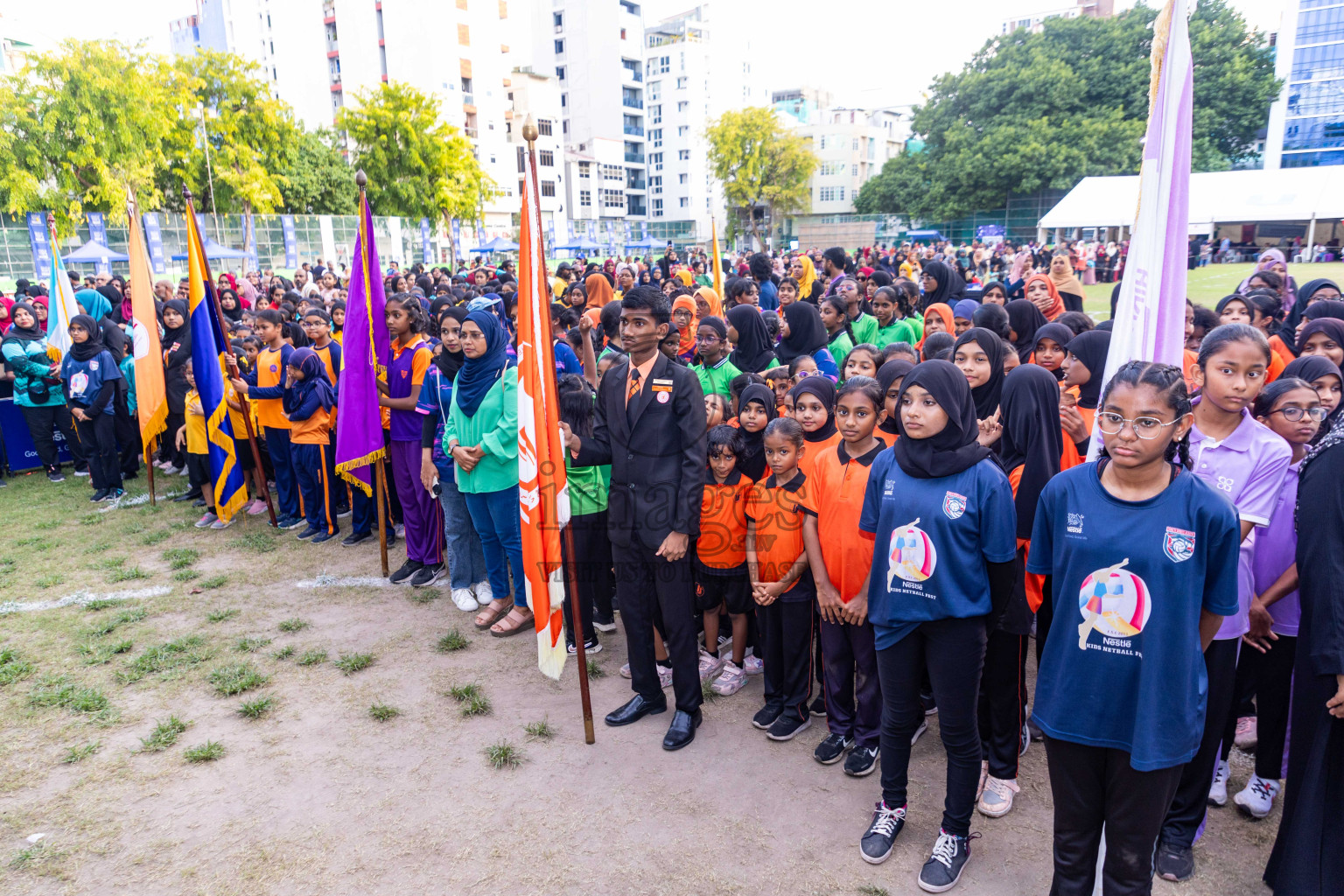 Day 3 of Nestle' Kids Netball Fiesta 2023 held in Henveyru Stadium, Male', Maldives on Saturday, 2nd December 2023. Photos by Nausham Waheed / Images.mv