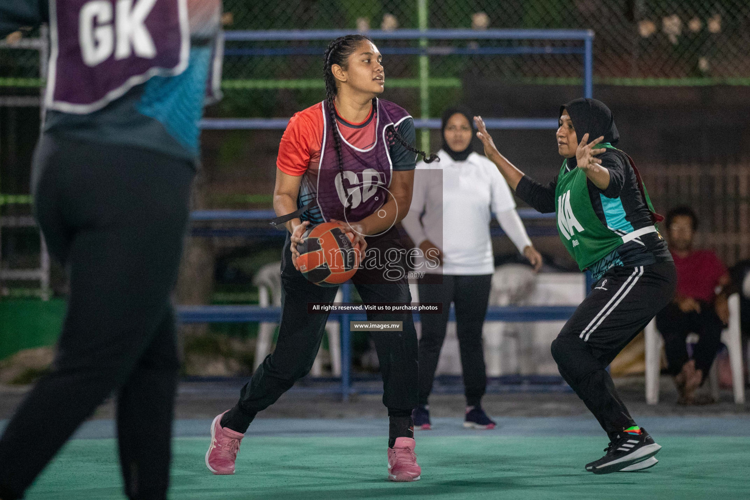 Day 2 of 20th Milo National Netball Tournament 2023, held in Synthetic Netball Court, Male', Maldives on 30th May 2023 Photos: Nausham Waheed/ Images.mv