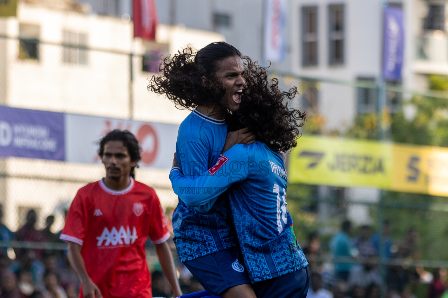 GA Kondey vs GA Gemanafushi in Day 5 of Golden Futsal Challenge 2024 was held on Friday, 19th January 2024, in Hulhumale', Maldives Photos: Mohamed Mahfooz Moosa / images.mv