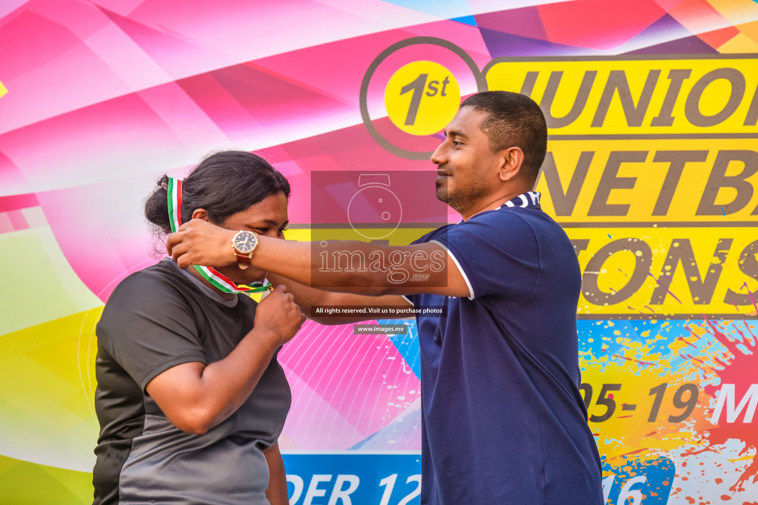 Final of Junior Netball Championship 2022 held in Male', Maldives on 19th March 2022. Photos by Nausham Waheed