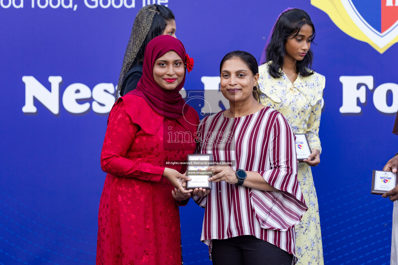 Day 4 of Nestle Kids Football Fiesta, held in Henveyru Football Stadium, Male', Maldives on Saturday, 14th October 2023 Photos: Nausham Waheed  / images.mv